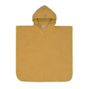 Der lockere Musselin-Stoff sorgt dafür, dass der Badeponcho von Lässig schnell trocknet und besonders weich zur Haut ist.
